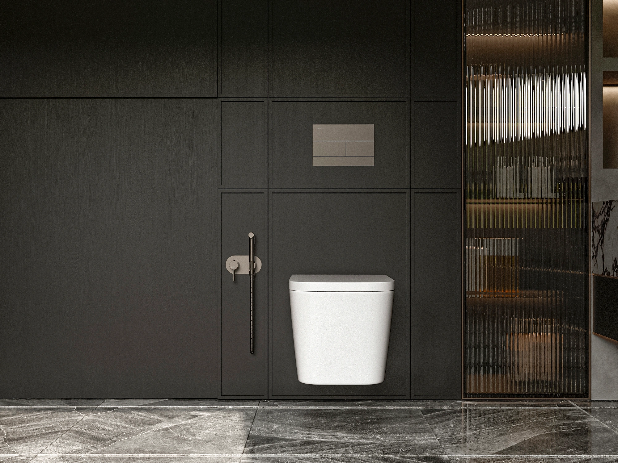 Смеситель с гигиеническим душем FHS01S1GM